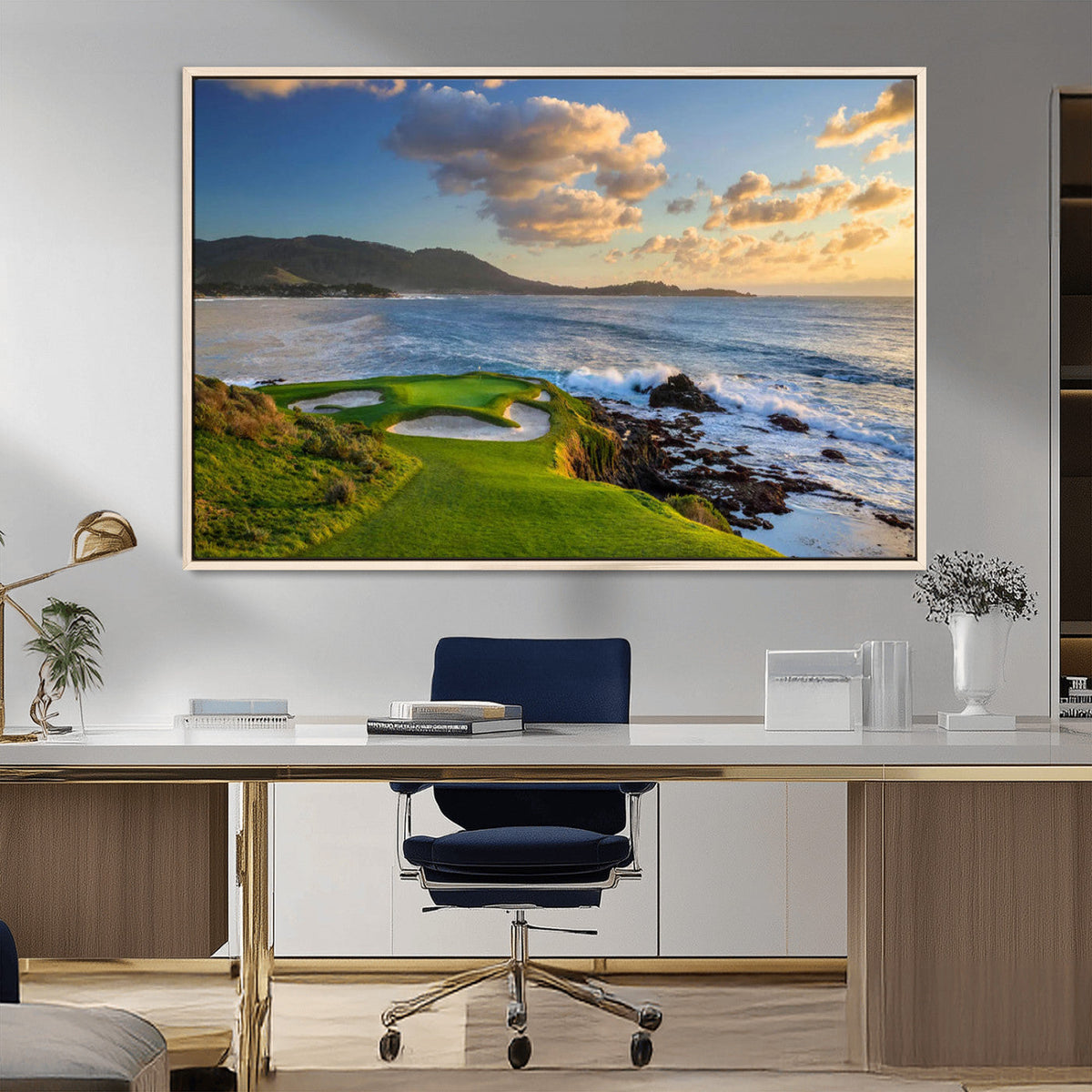 Pebble Beach Golf Links Wall Art Canvas Print – Iconic