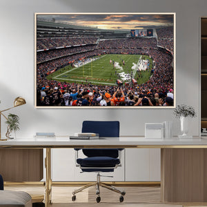 Chicago Bears Soldiers Field Wall Art Canvas Print – Framed