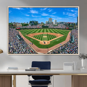 Wrigley Field Baseball Stadium Canvas Wall Art – Packed