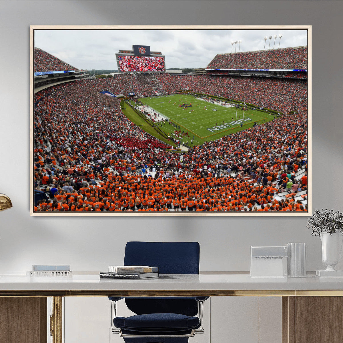 Jordan-Hare Stadium Wall Art Canvas Print, College Sports
