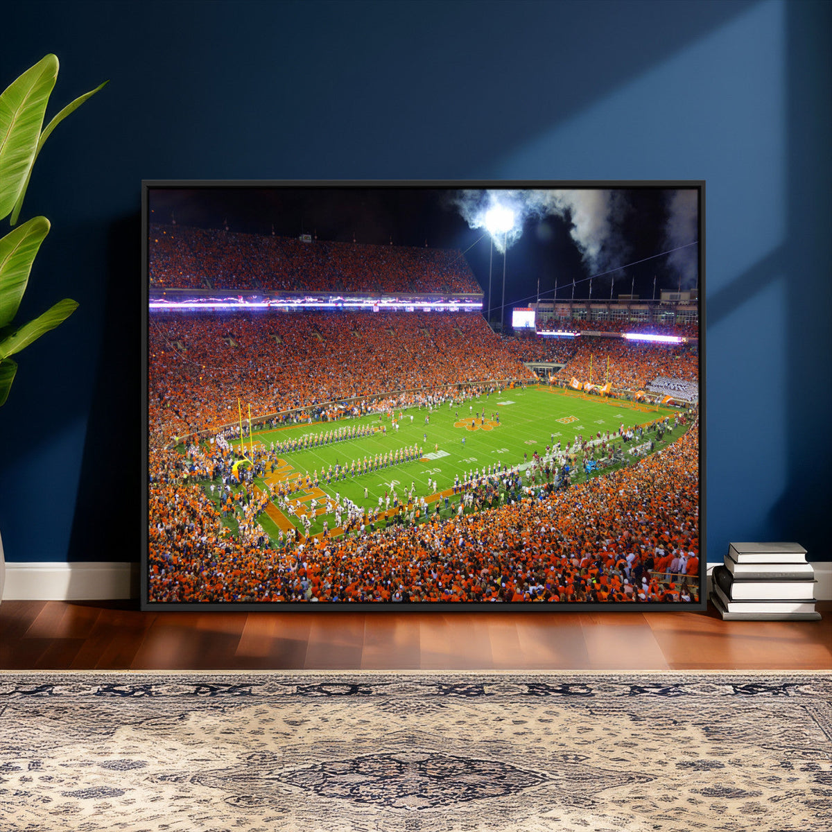 Clemson Football Stadium Wall Art Canvas Print, College