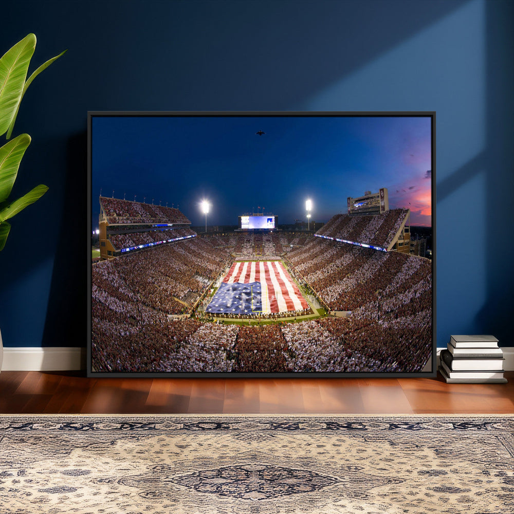 Oklahoma Sooners Memorial Stadium Wall Art Canvas Print,