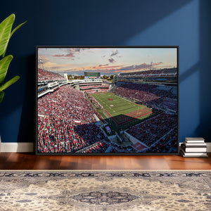 Donald W. Reynolds Razorback Stadium Wall Art Canvas Print –