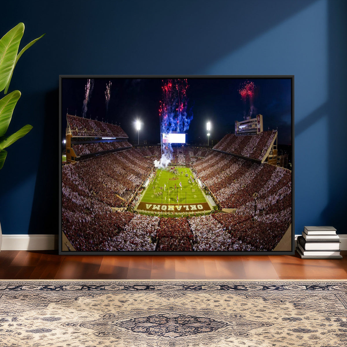Oklahoma Memorial Stadium Wall Art Canvas Print – Oklahoma