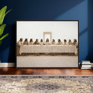 The Last Supper Wall Art Canvas Print, Jesus Christ Biblical