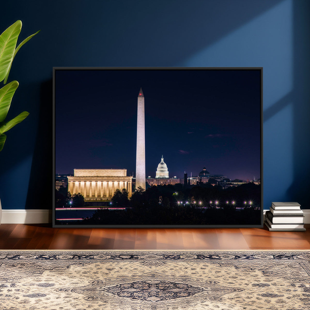 Washington White House Skyline Wall Art Canvas Print –
