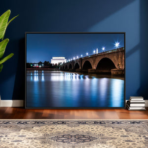 Washington DC Wall Art Canvas Print – Lincoln Memorial Night