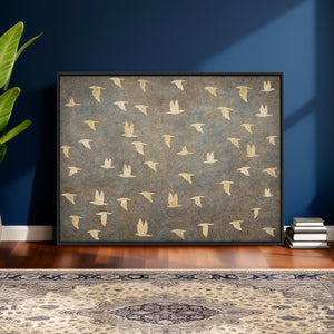 Abstract Birds Wall Art Canvas Print