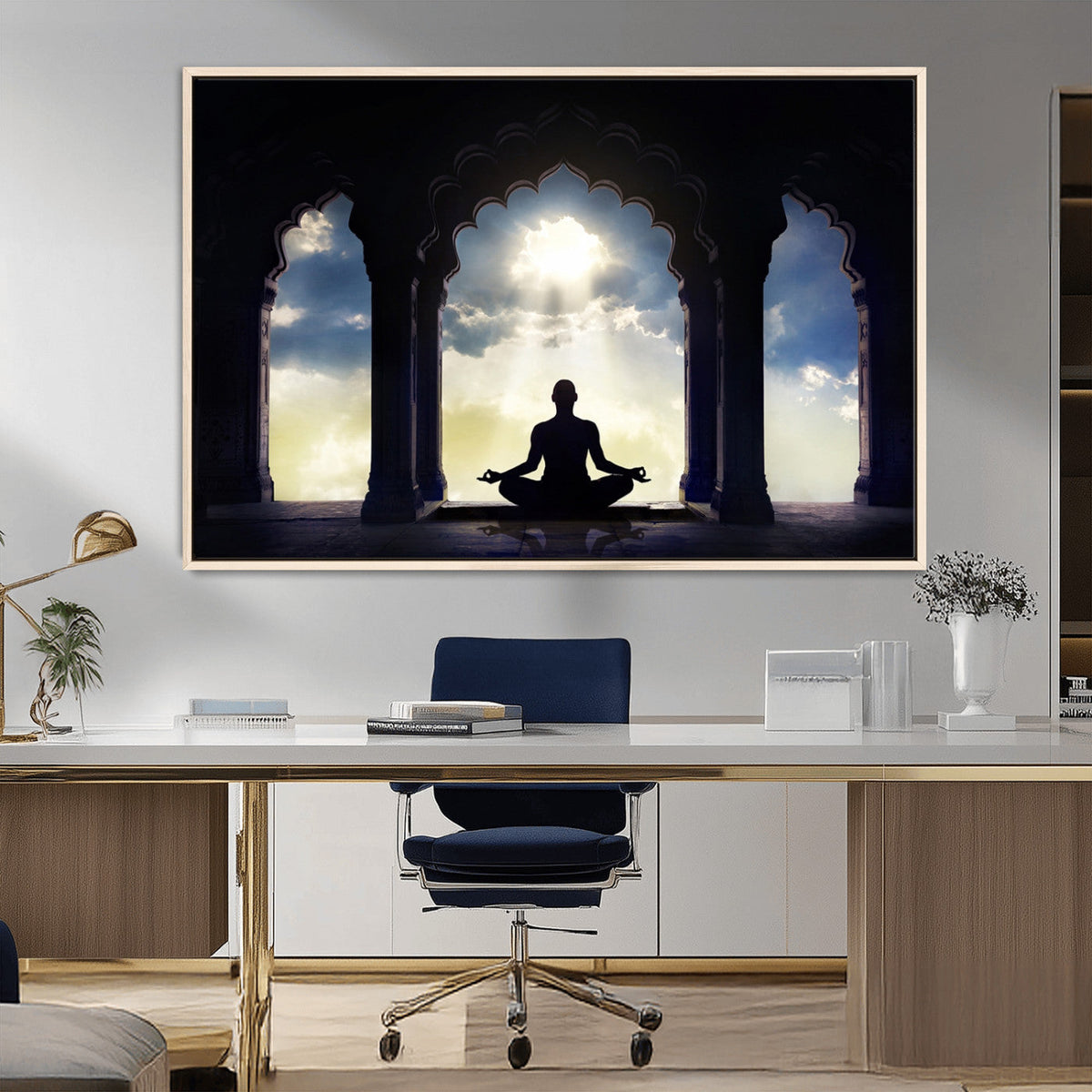 Women and Yoga Wall Art Canvas Print
