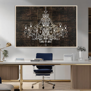 Rustic Chandelier Canvas Print