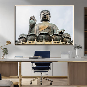Buddha Statue Wall Art Canvas Print