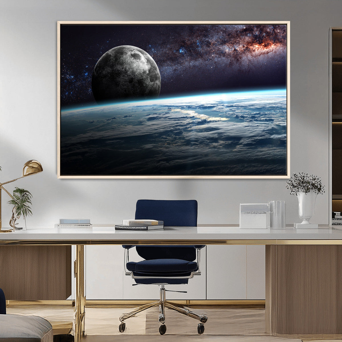 Space and Planet Canvas Print
