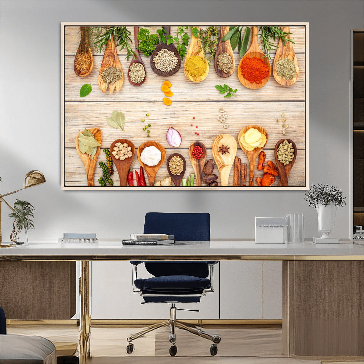 Kitchen Spice on the Table Wall Art, Kitchen Spice Wall Art