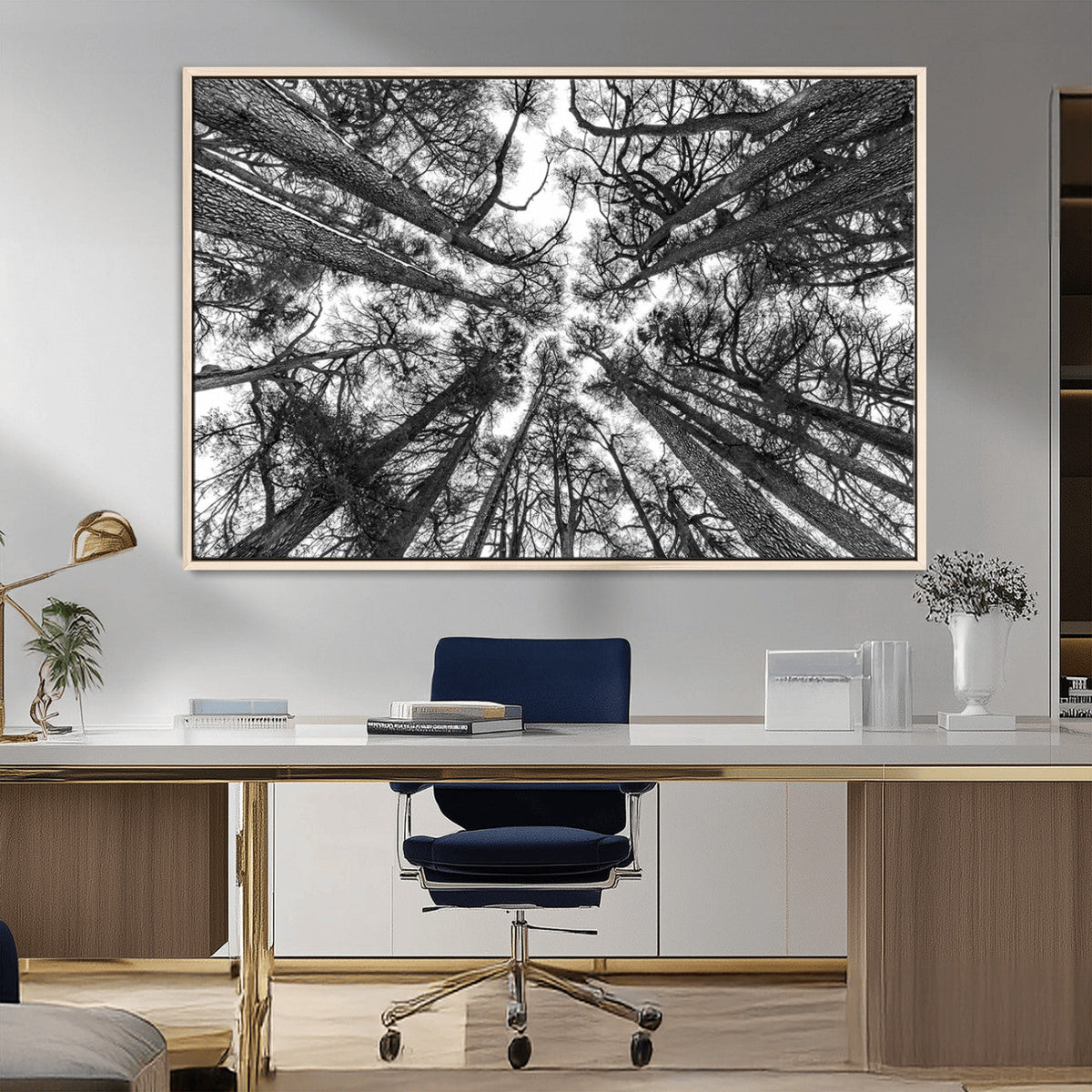 Trees Contemporary Art Canvas Print