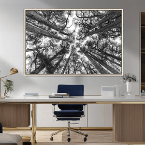 Trees Contemporary Art Canvas Print