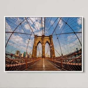 Brooklyn Bridge Manhattan Wall Art Canvas Print