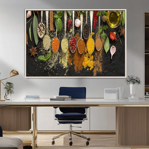 Kitchen Spice Wall Art Canvas Print