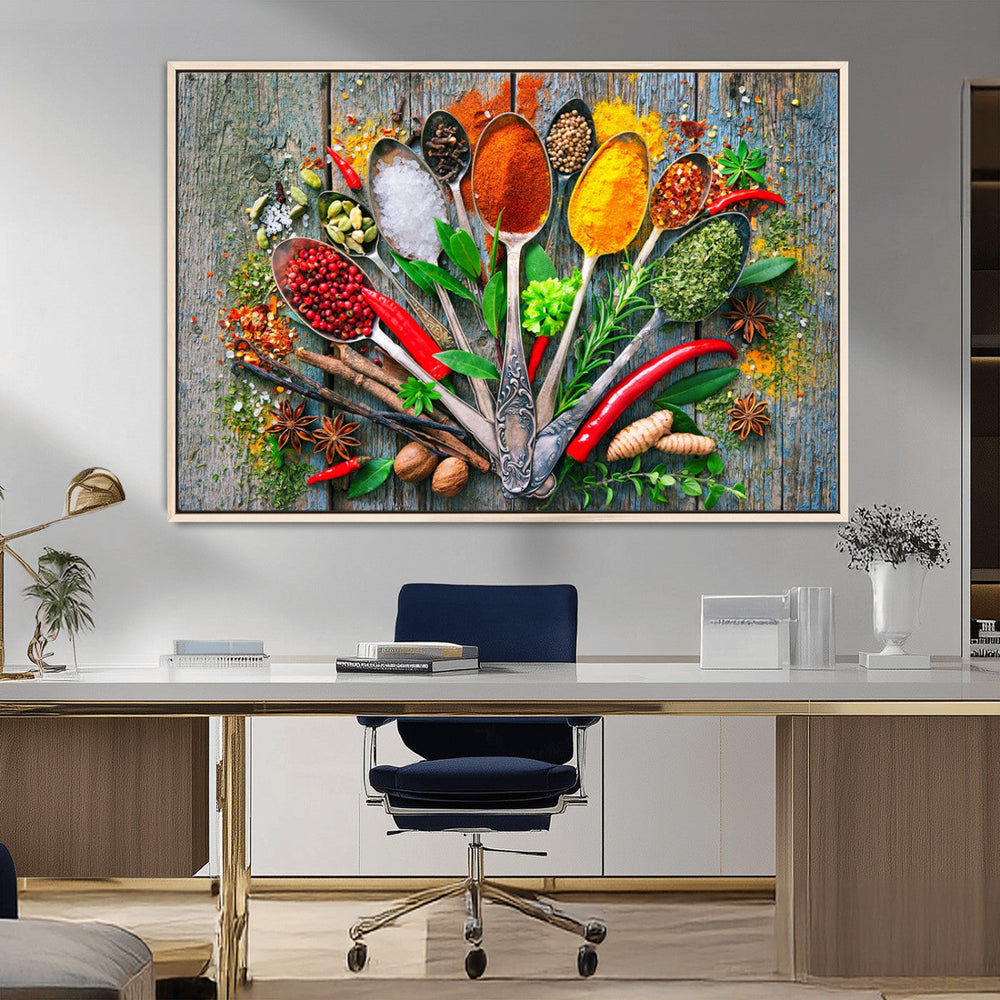 Spoonful of Spices Cooking Wall Art Canvas Print - Vibrant