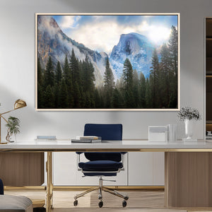 Half Dome Yosemite Calinia Wall Art Canvas Print El Capitan