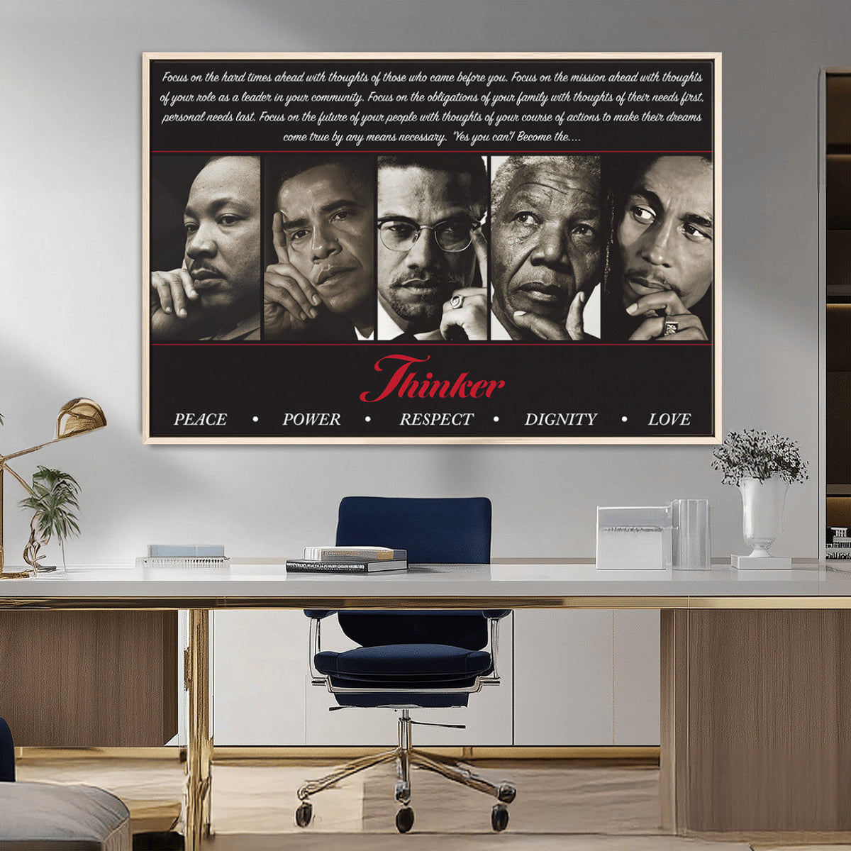 Thinkers of Wall Art Canvas Print - Inspirational Wall Art