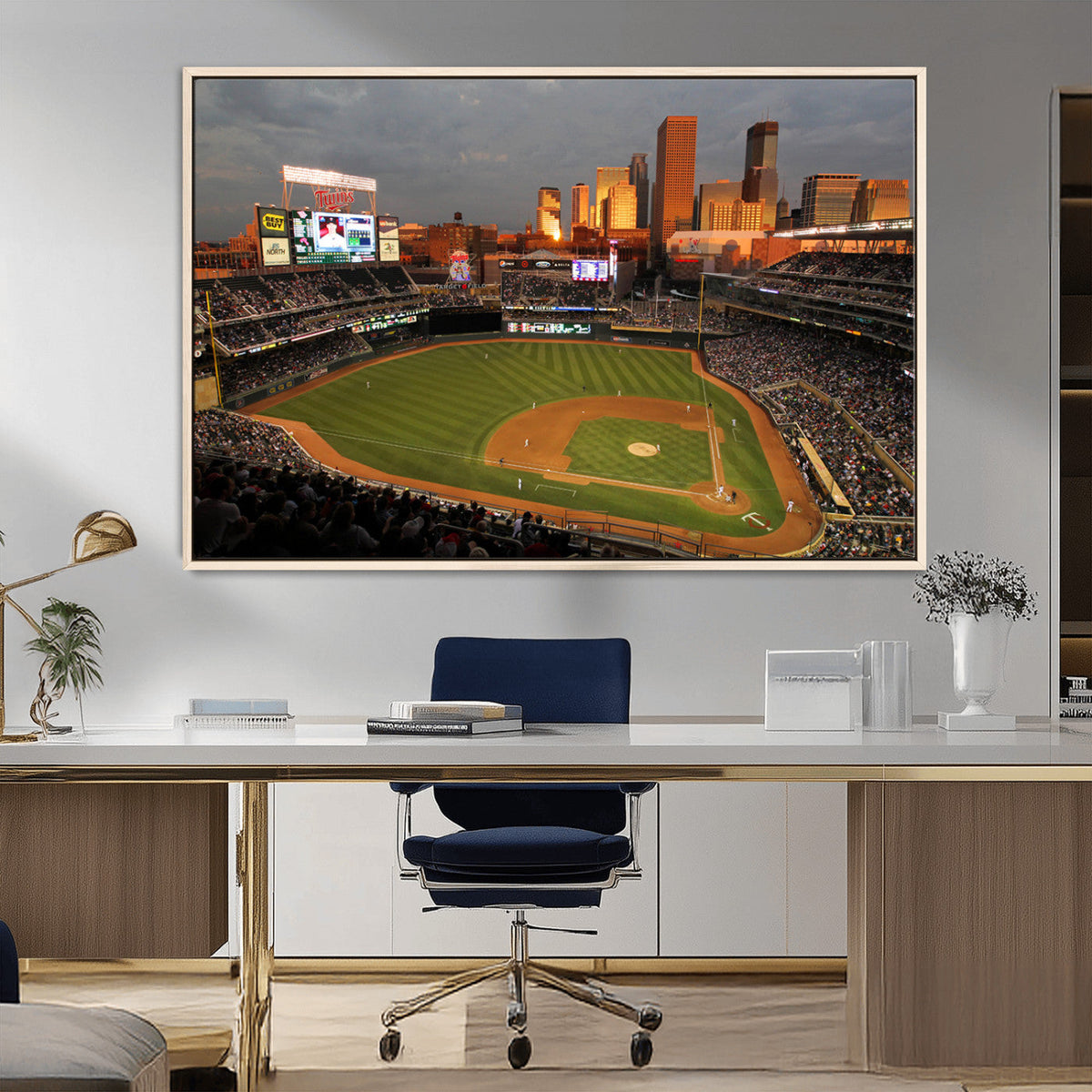 Minnesota Twins Baseball Team Print - Minneapolis Target