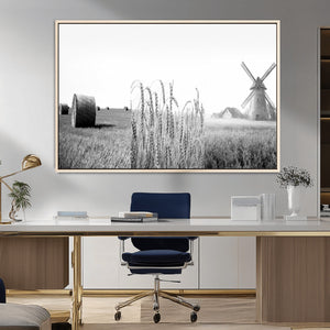 Vintage Farmhouse Black and White Triptych Wall Art – Giclee