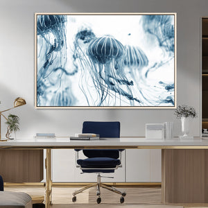 Abstract Jellyfish Canvas Print Wall Art
