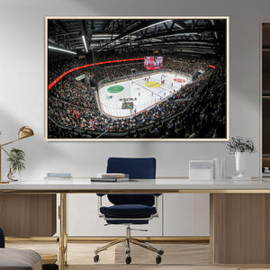 Vaudoise Lausanne Ice Hockey Arena Stadium Wall Art Canvas,