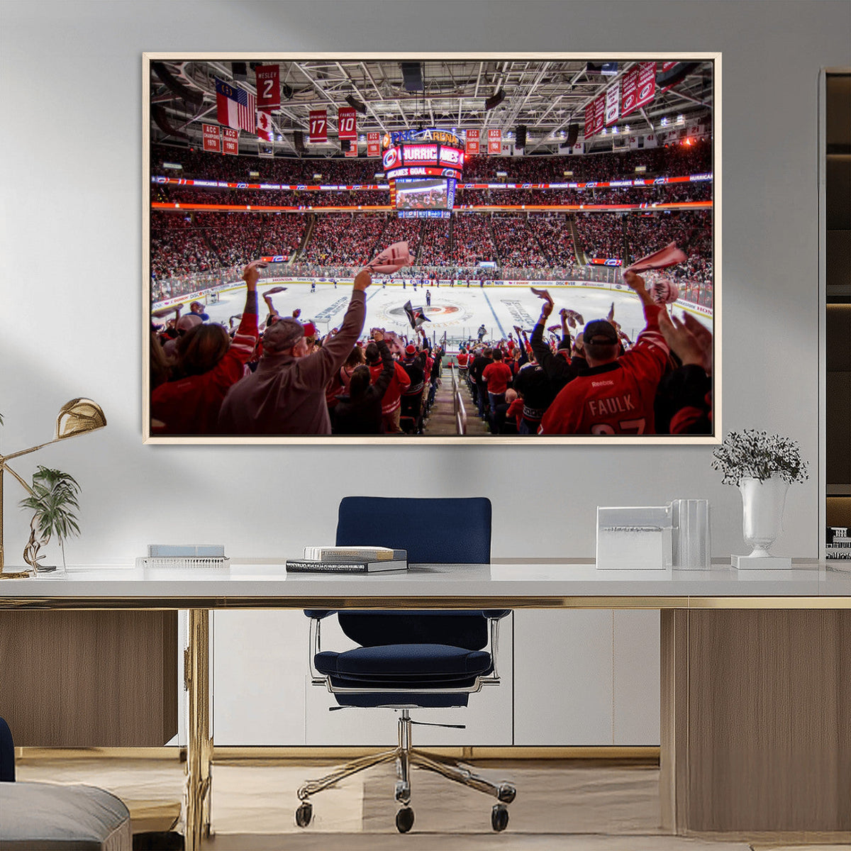 Carolina Hurricanes Ice Hockey Stadium Wall Art, Carolina