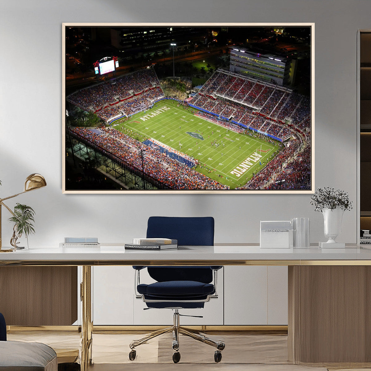 Florida Atlantic University Owls Canvas Print, Football Team