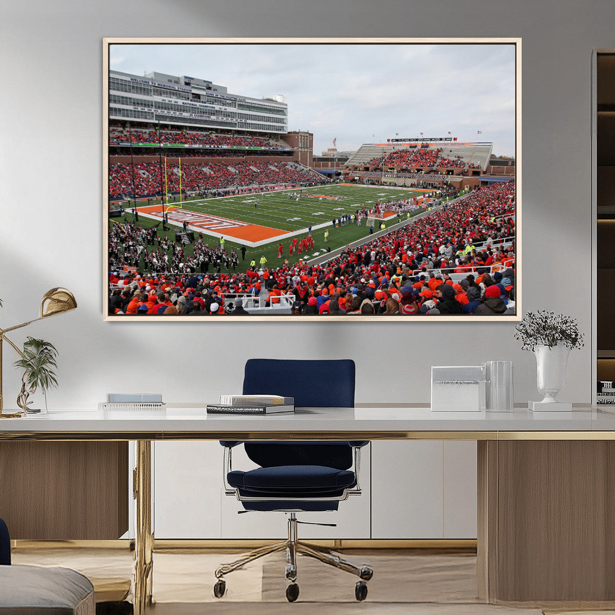 University of Illinois Fighting Illini Football Team Print -