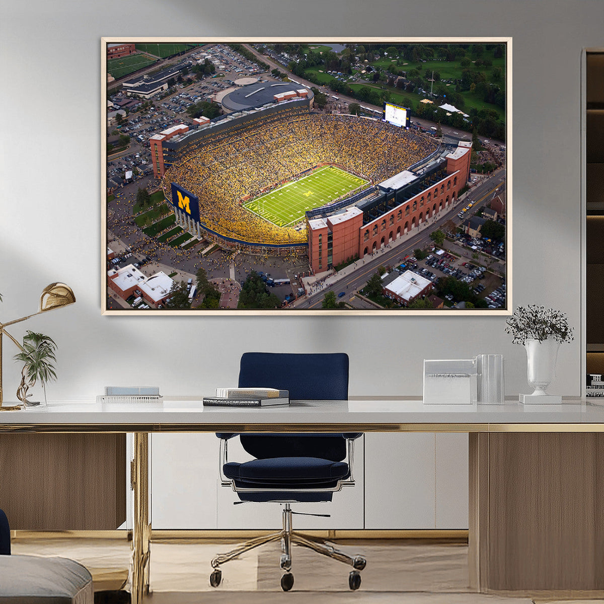 University of Michigan Wolverines Football Team Print - Ann