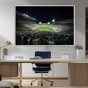 Framed Michigan State Spartans Football Team Print - East