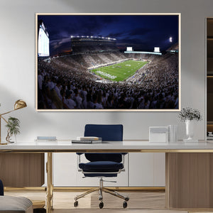 Michigan State Spartans Canvas, Framed Football Team Print -