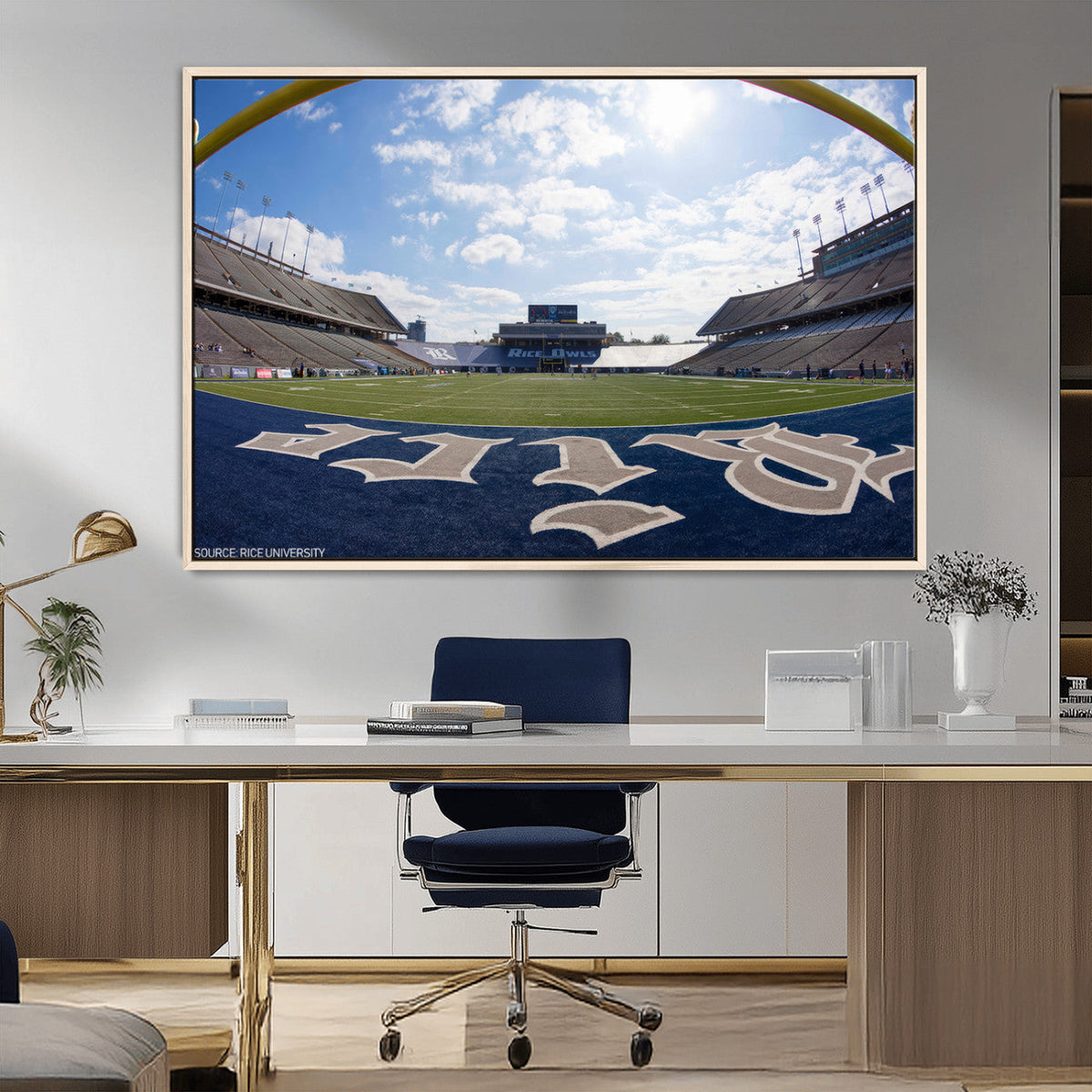 Rice University Owls Football Team Print - Houston Rice