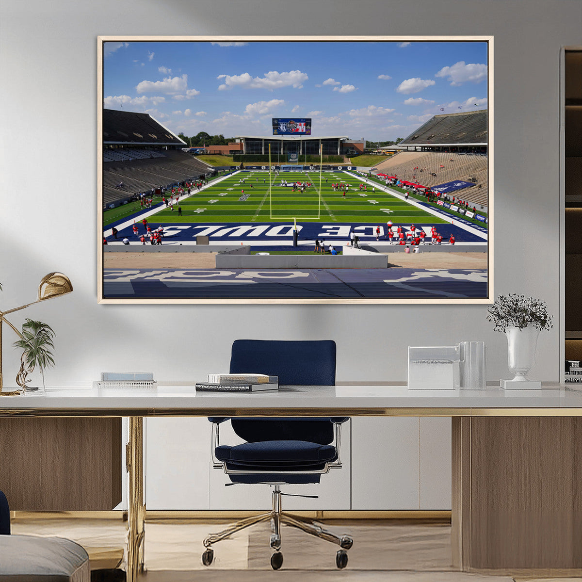 Rice University Owls Football Team Print - Houston Rice