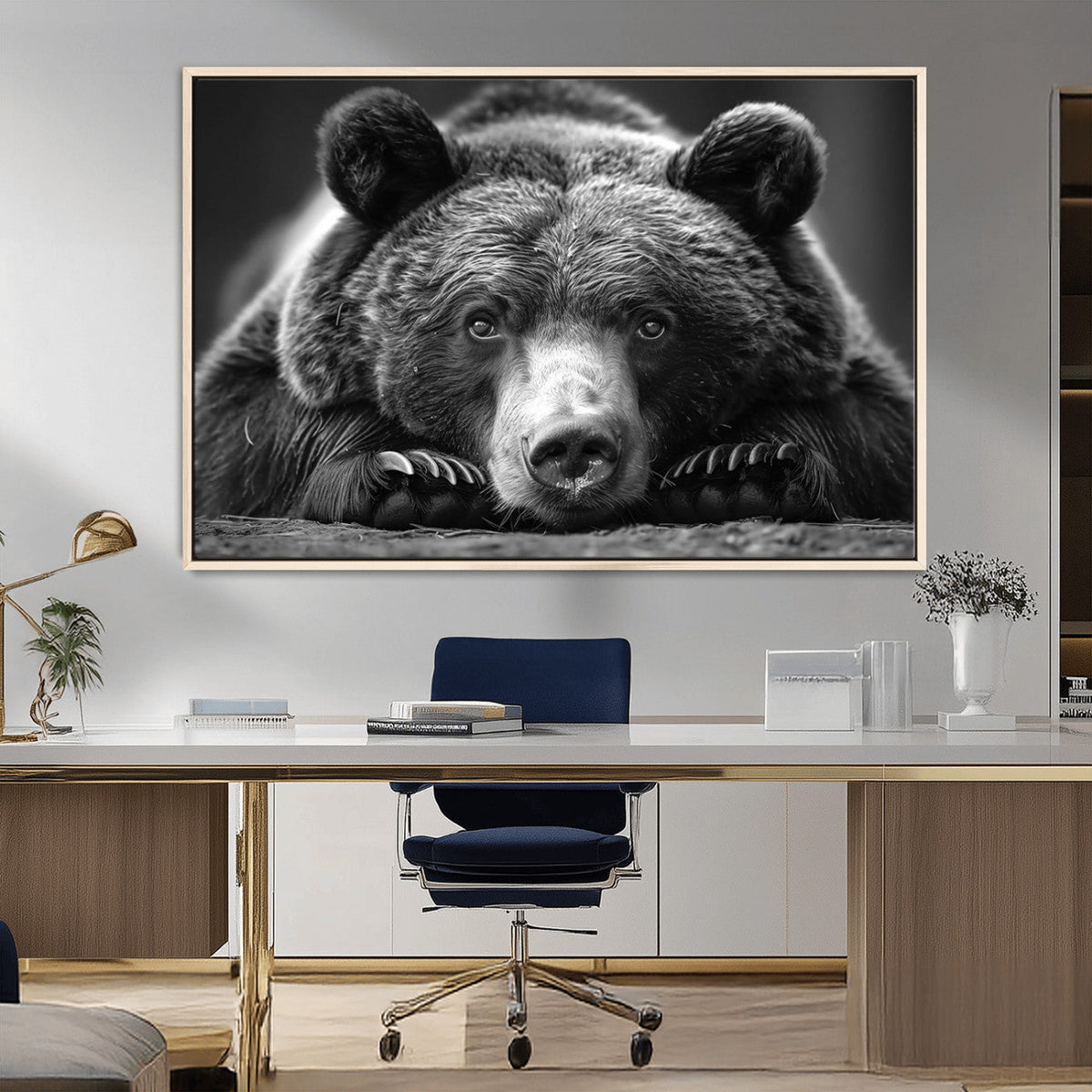 Resting Grizzly 399 Bear Canvas Print | Ready to Hang Wall