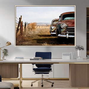 Classic Cars Vintage Wall Art Canvas Print