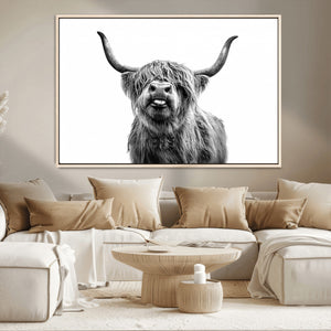 Fanny Scottish Highland Cow Cattle Art Print Farmhouse Wall
