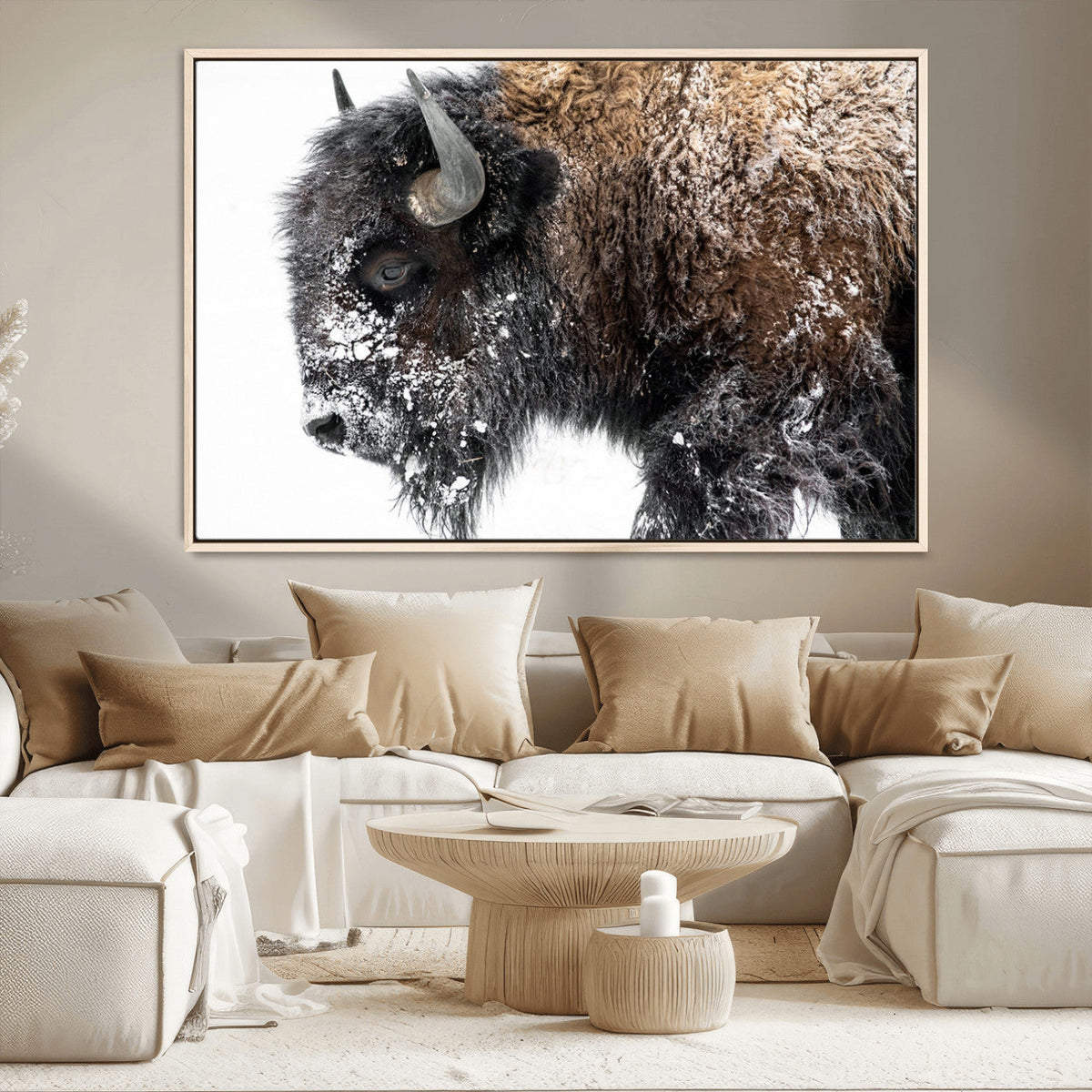 American Bison Wall Art Print – Majestic Buffalo Canvas