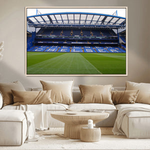 Chelsea FC Soccer Team Print - Stamford Bridge Stadium Wall