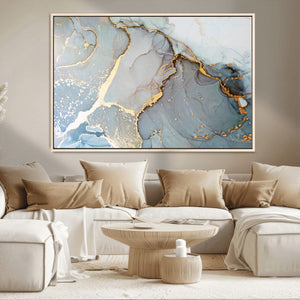 Large Abstract Marble Wall Art Canvas Print for Living Room