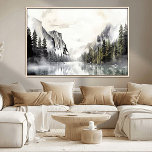 Yosemite Valley Wall Art Canvas Print – Framed and Ready to
