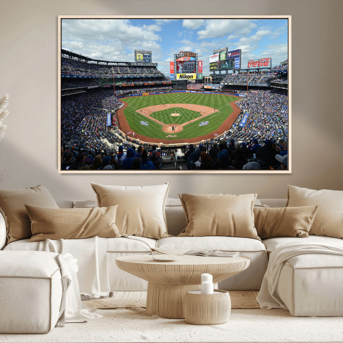 New York Mets Baseball Team Print - Citi Field Stadium Wall