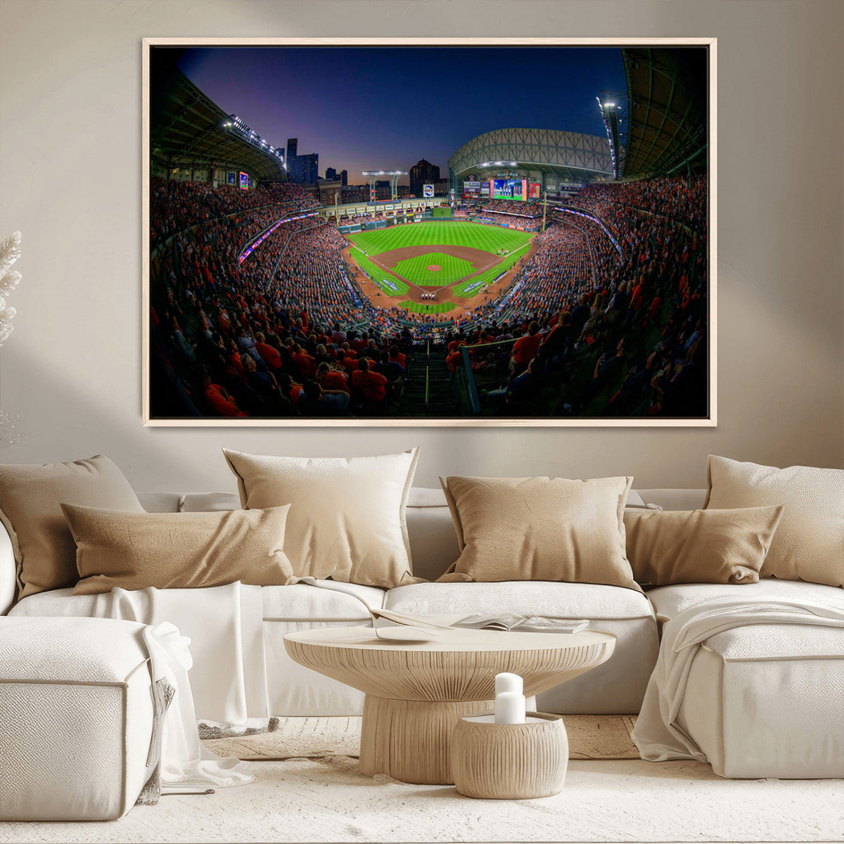 Houston Astros Baseball Print Canvas - Houston Minute Maid