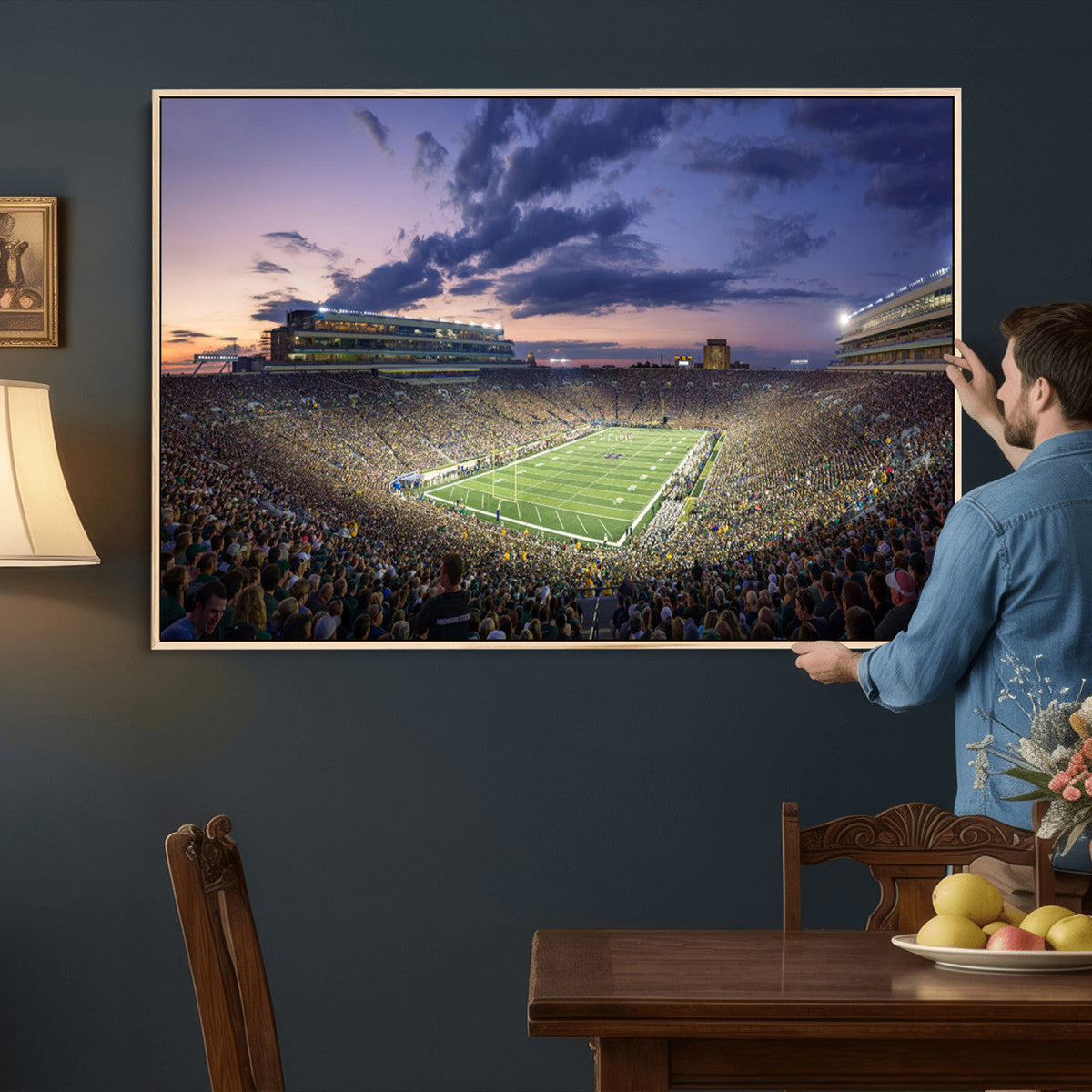 Notre Dame Fighting Irish Football Team Print - Notre Dame
