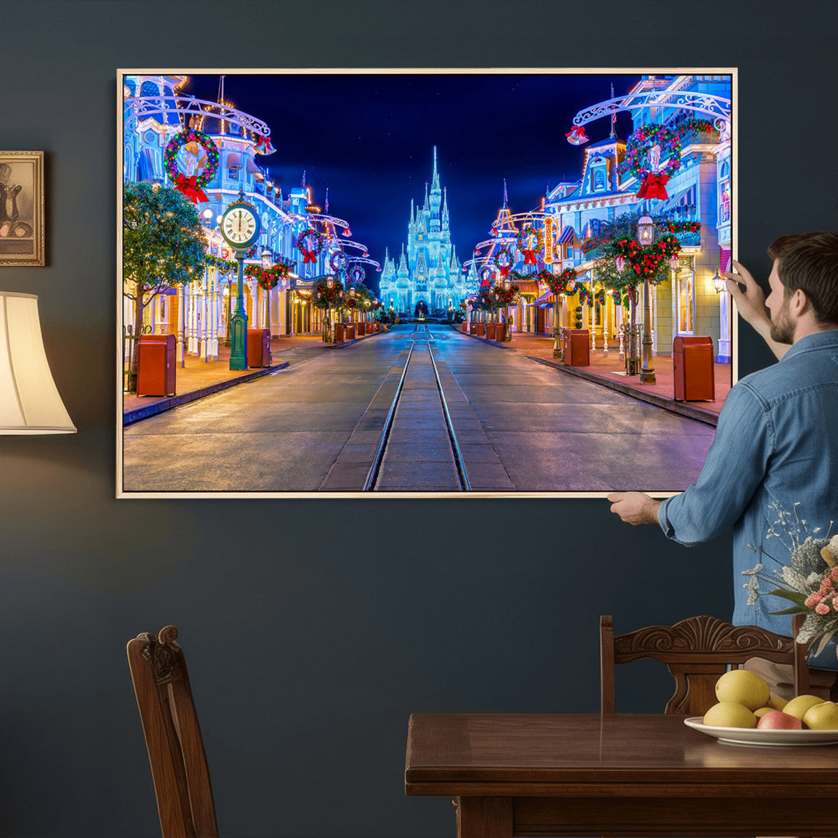 Disney Wall Art | Castle Large Wall Art Disney Magic Kingdom