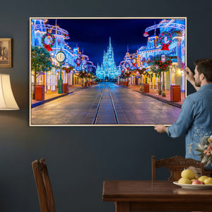 Disney Wall Art | Castle Large Wall Art Disney Magic Kingdom