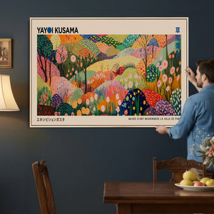 Yayoi Kusama Japanese Art Canvas Print, Abstract Art, Large