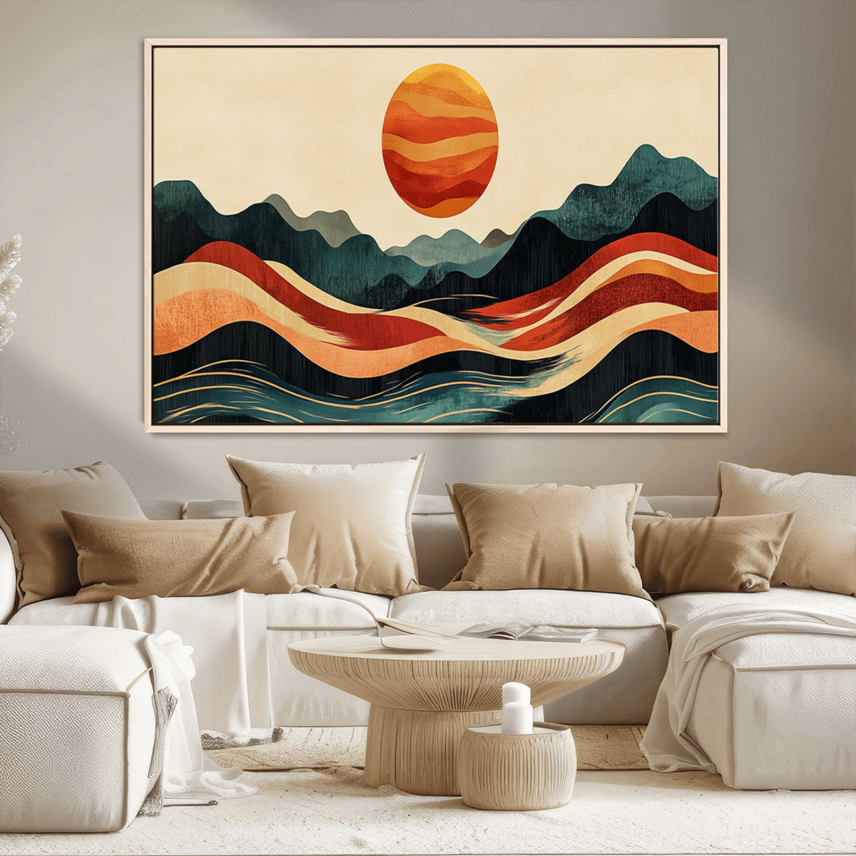 Mountain Triptych Wall Art Canvas Print – Western Nature
